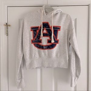 cropped auburn hoodie